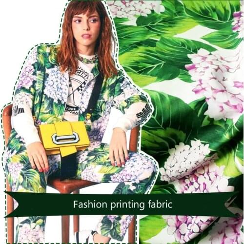 142cm width printed polyester fabric meter brand shirt with skirt fabric fashion handmade DIY fabric wholesale polyester cloth