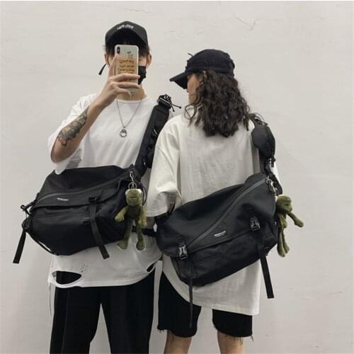 Hip-Hop Style Popular Fashion Causal One Single Shoulder Sling Tooling Bag Cross Body Messenger for Men Student F009