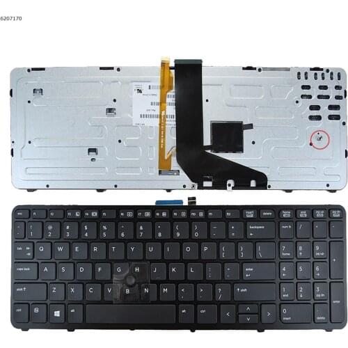 US QWERTY New Replacement Keyboard for HP ZBook 15 G1 17 G1 15 G2 17 G2 Laptop Black with Backlit with Pointer