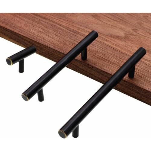 RUNBAZEF Modern Top Grade Hardware Handle/ Wardrobe , Cupboard Retro Furniture Pure Copper Hole Handle Kitchen Handles