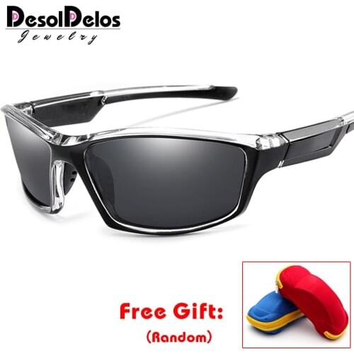 2019 Hot Sport Polarized Sunglasses Men Women Night Vision Driving Goggles Oval Shades UV400 gafas de sol masculino with box