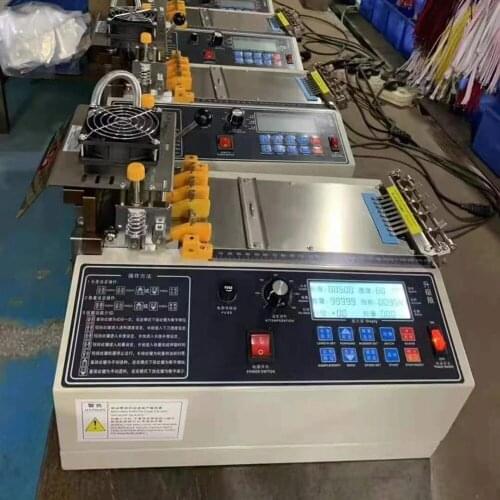 120 Computer Automatic Hot and Cold Cloth Belt Cutting Machine Magic Adhesive Tape Zipper Webbing Machine Elastic Belt Cutting