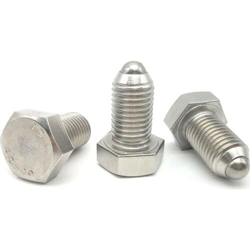 2pcs M5 hexagon head bead positioning screws bolts outer hex ball head spring plunger screw bolt 15mm-40mm length