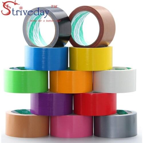 3pcs 25mm wide 10 meters long color Cloth base tape Single-sided Strong waterproof No trace High viscosity carpet tape Diy