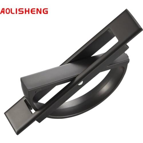AOLISHENG Swivel Tatami Half-Round Pull Ring Simple Invisible Equipment Recessed Hidden Drawer Door Handle