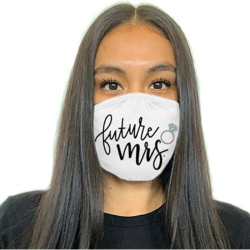 Future Mrs mask Bride to be Cosmetic bag Wedding engagement Bridal Shower Bachelorette hen Party decoration Gift Photo props