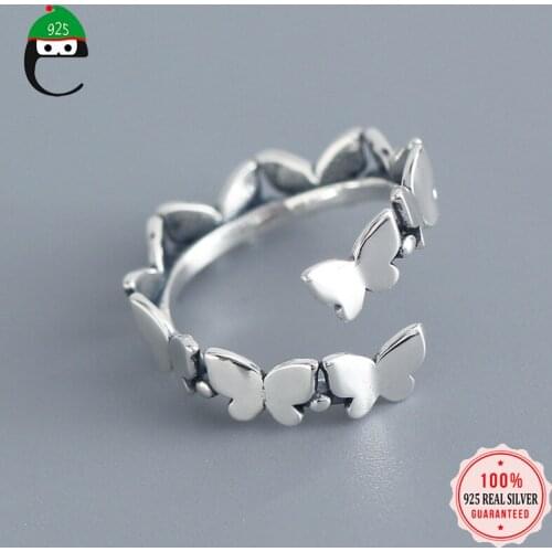 ELFOPLATASI Women's Silver Rings
