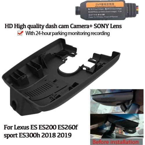 HD High quality Car Wifi Recorder Dash Cam Camera For Lexus ES ES200 ES260f sport ES300h 2018 2019 Novatek 96658 High quality
