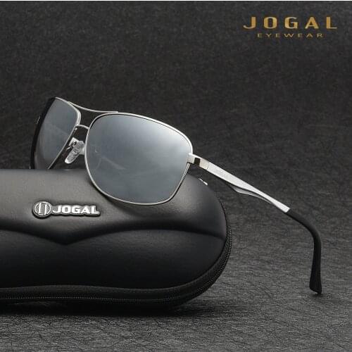 JOGAL Summer Mens Cool Silver Coated Polarized Sunglasses Classic Women Sun glasses Coating Lens Driving Shades 8035