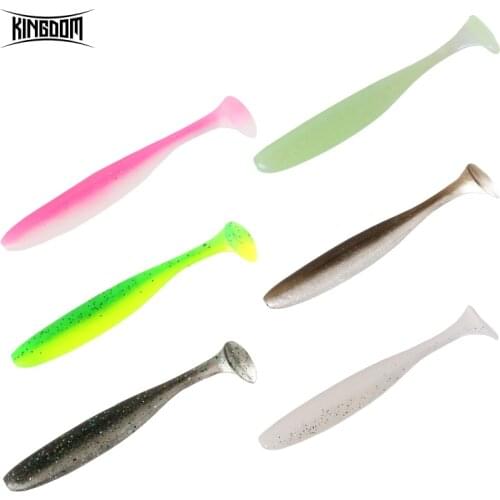 Kingdom Soft Lure Fishing Bait 72mm 100mm/2.1g 5.8g Fishing crank Baits Jig Swim T-tail Fish Fishing lures Peche