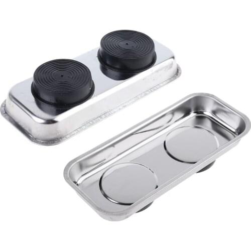 Square Magnetic Tray Sucker Stainless Steel Strong Permanent Magnet Bowl D08D