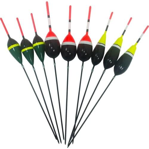 30pcs/set Collection Fishing Bobber Cork Floats Buoy Set Lighted Balsa Wood Fishing Floats Kit 2g+3g+3g 17.5cm/18.5cm
