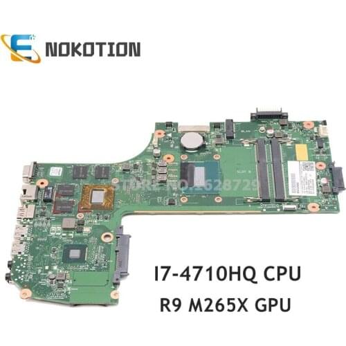 NOKOTION For TOSHIBA Satellite S70T S70T-B laptop motherboard R9 M265X GPU I7-4710HQ DDR3 V000358240 AR10SQG-6050A2640401-MB-A01