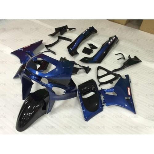 For Zzr 400 1993 - 2007 Abs Fairing for Kawasaki Zzr400 97 98 Blue Black Abs Fairing Zzr 400 05 06 07 Full Body Kits Unpainted