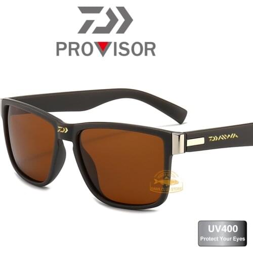 DAIWA Fishing Glasses Men Outdoor Fishing Vacation Anti-ultraviolet Polarized Glasses Fashion Square Riding Windproof Glasses