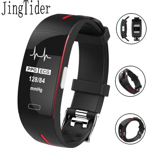 Professional Sport Smart Bracelet ECG+PPG Blood Pressure Heart Rate Monitor P3 Smart Band 0.96" OLED Fitness Activity Tracker