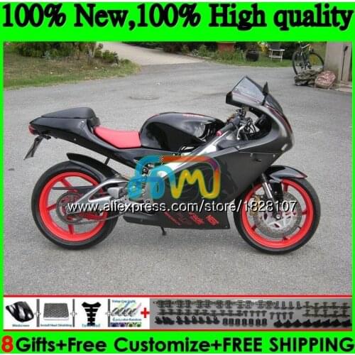 RS125R For Aprilia RS 125 R RR RS125 99 00 01 02 03 04 05 64BS.14 Grey black RS4 RS-125 1999 2000 2001 2002 2003 2005 Fairing