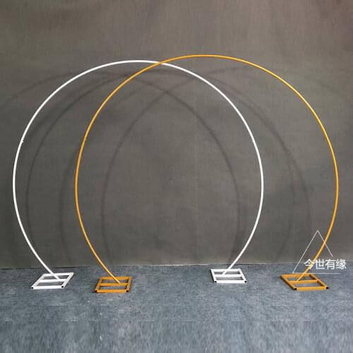 Wedding archs Balloon arch Iron Circle Wedding Arch Props Background Single Arch Flower Outdoor Lawn Wedding Flower Door Rack