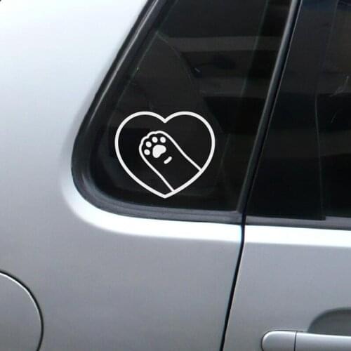 Reflective Car Sticker Funny Claw Love Offbeat Accessories Decals Vinyl Cover Scratches Waterproof Motorcycle 12cmx10.5cm