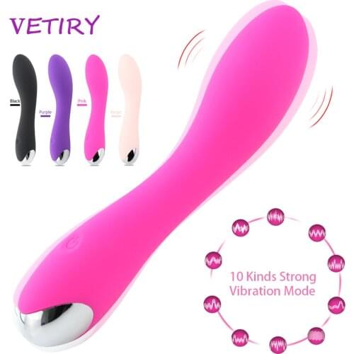 VETIRY Dildo Vibrator 10 Speed Magic Wand G-spot Massage Clitoris Vagina Stimulator Sex Toys for Women Female Masturbator