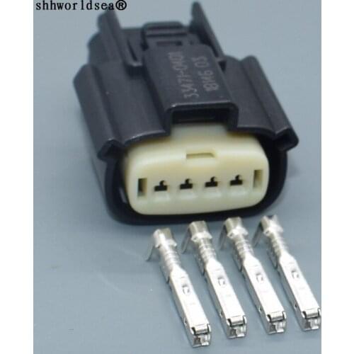 Worldgolden 4 Pin 33471-0469 Light Lamp Socket Ignition Coil Connector Plug For Ford Chevrolet Buick