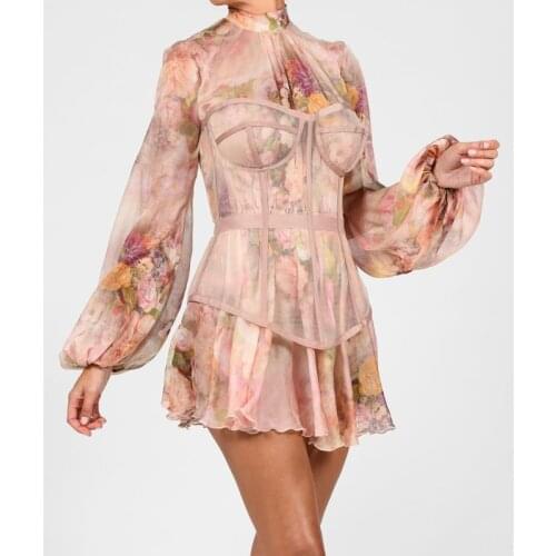 Women Fashion Summer Sexy Floral Flower Prom Celebrity Bodycon Clubwear Slim Mini Party Dress Vestidos