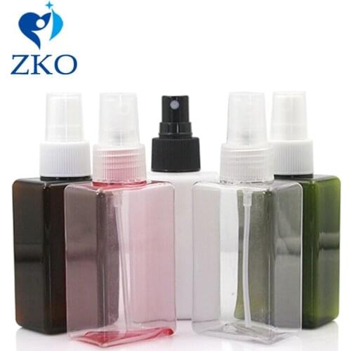 1pcs Free Shipping 100ml Rectangular PETG Bottle, Professional Goods Use Plastic Fine Mist Spray Refillable Bottles