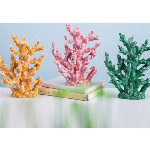 1 Pcs Colorful Resin Landscape Ornament Aquarium Accessories Aquarium Artificial Coral Reef Decoration Fish Tank Coral Stone