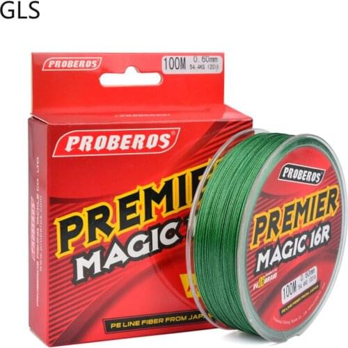 100m New 16-strand Braided Fishing Line PE Material 20-120LB Smooth Salt Water/Freshwater Multifilament Fishing Line
