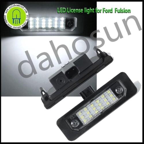 2Pcs Dahosun White LED License Plate Replacement Light For Ford Mustang 10-14 Focus 08-12 Fusion 06-12 Taurus 10-15 Flex 09-15