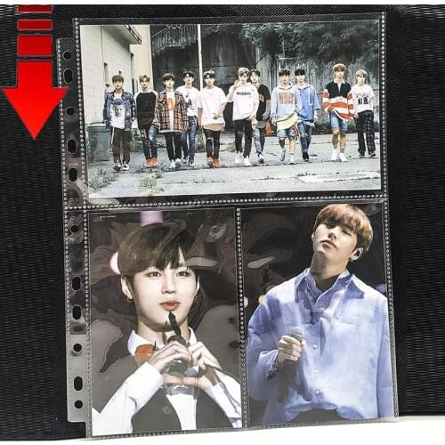 20pages/lot 3 pockets cards page Photo Album cards page for Magical currency collection board game cards star Post card