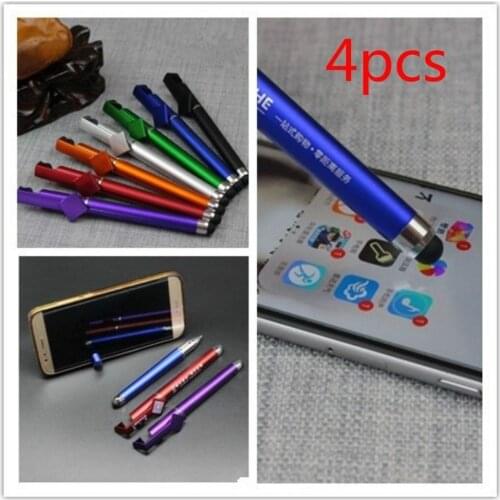 4Pcs/lot New Listing, 3 In 1, Gel Ink Pen, You Can Write, Multi-function Pen, Touch Pen, You Can Make Mobile Phone Bracket