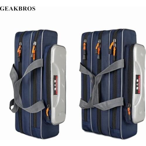 50/60cm Mini Fishing Rod Bag Fishing Tackle Backpack Fish Rod Reel Gear Storage 2/3 Layer Waterproof Fish Tool Pesca Organizer