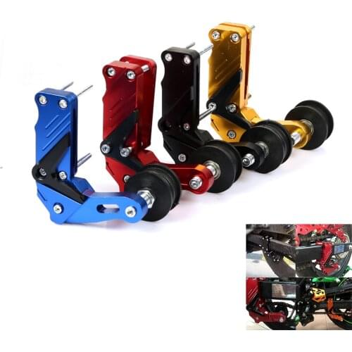 Motorcycle Accessories Universal Aluminum Chain Tensioner Chain adjuster Bolt on Roller Adjust For ktm honda kawasaki yamaha