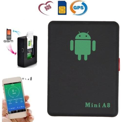 Mini A8 Car GPS Tracker Real Time Tracking Car Kids Pet GSM/GPRS/LBS Locator Power Adapter With SOS Button 2G Network