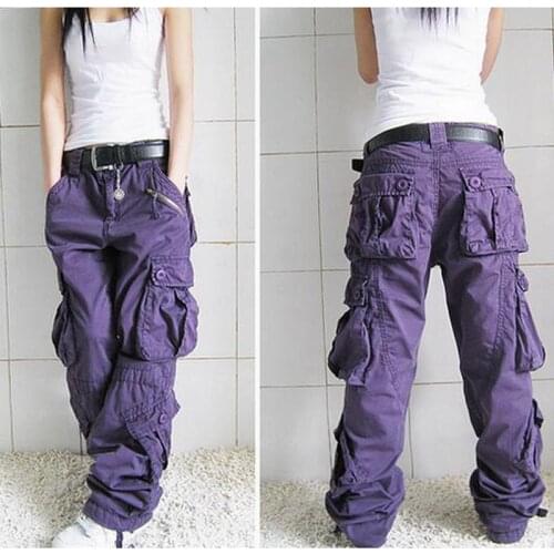 New Arrival Cargo Pants Women Hip Hop Loose Jeans Baggy Pants For Women SHIERXI