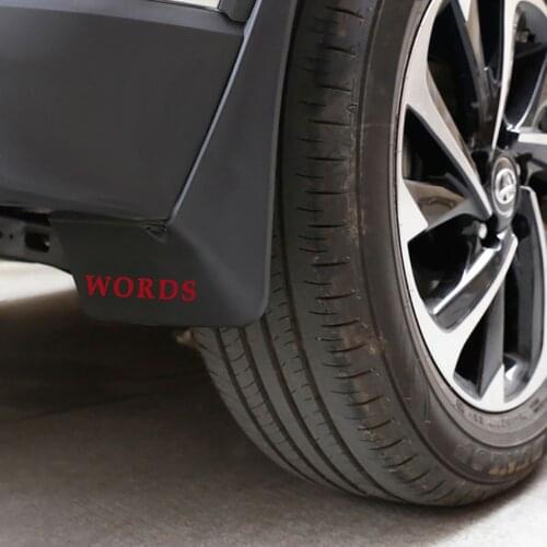 Daefar 4pcs/set Car Mud Flaps For Toyota C-HR CHR 2016 - 2018 Mudflaps Splash Guards Front Rear Fender Mudguards Auto Accessory