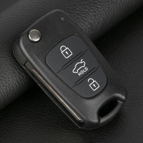New Car Flip Key Cover Automotive Remote Control Keyless Entry Fob Shell 3 Buttons For KIA Rondo Sportage Soul Rio S161C Styling