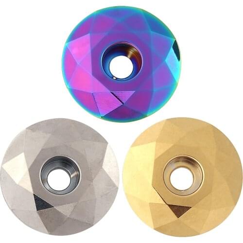 MTB Bike Stem Headset Top Cap Aluminium Alloy Bicycle Fork Tube Head Part Top Diamond Style Cover Cycling Accessories