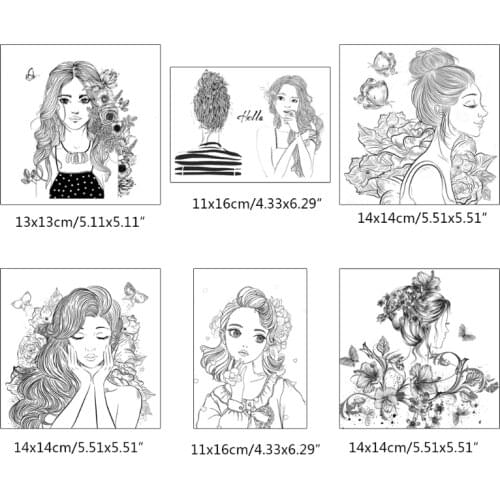 Beauty Silicone Clear Seal Stamp DIY Scrapbooking Embossing Photo Album Decor