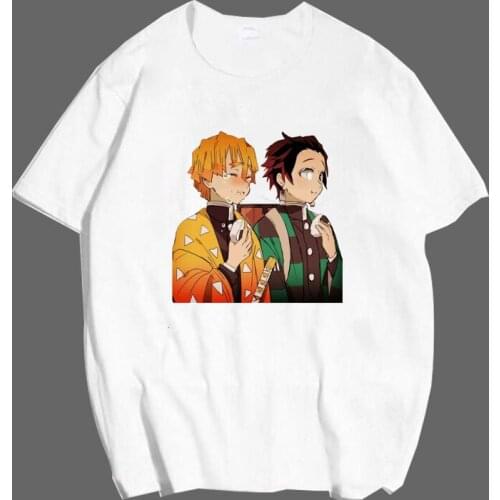 Hot Selling Kamado Tanjirou T-shirt Demon Slayer Kimetsu no Yaiba Cosplay Costume Kamado Tanjirou Jackets T-shirt Men Halloween