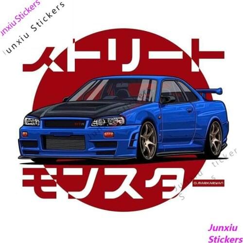JDM Vinyl Car Stickers AE86 Initial D Japan for SUV Bumper Window Racing Rally Creative Decals Sunscreen Accessories PVC13x13cm