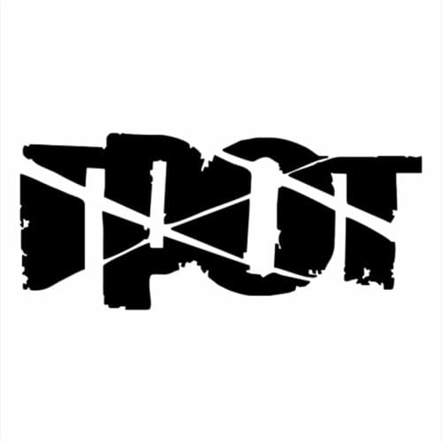 GROTTO Russian Word Decal Vinyl Car Stickers Accessories Black Silver CL539