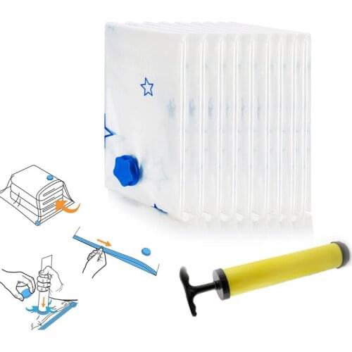 New Convenient Vacuum Bag Storage Organizer Transparent Clothes Organizer Seal Compressed Travel Saving Space Bags Package