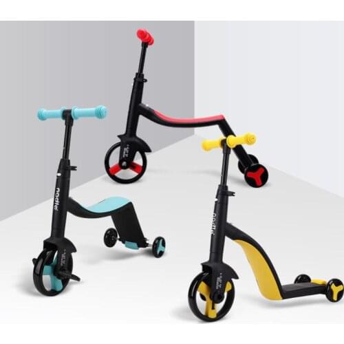 2019 new Childrens scooter, balance bicycle, tricycle, three-in-one baby stroller