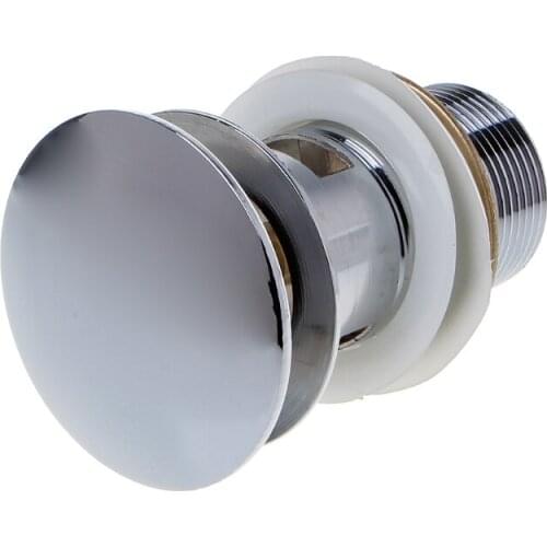 Bathroom Sink Drain Stopper Sink Tap Push Button up Waste Plug Slotted Drain New