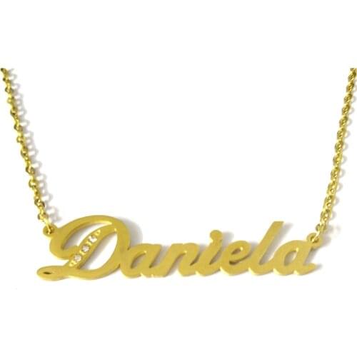 FairLadyHood Daniela 2018 New Custom Personalized Name Necklace Women Name Necklaces & Pendants For Girls Gift