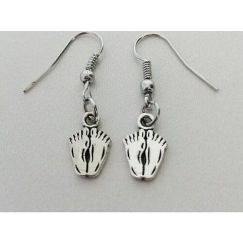 Go with you, feet, go forward together, footboard earrings, fashion earrings, girl gifts