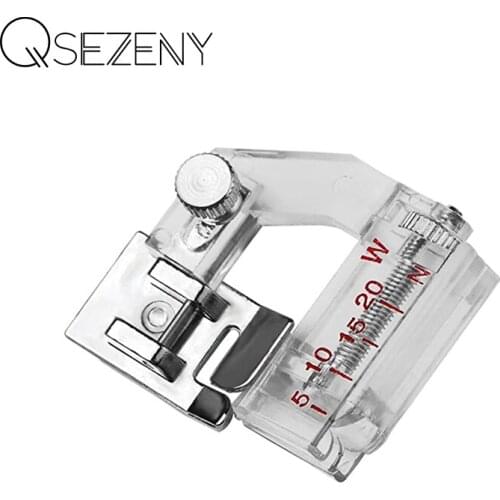 Adjustable Bias Tape Binding Foot Snap On Presser Foot For Brother Sewing Machine Accessories adjustable width binding