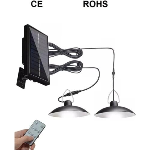 Retro Lampshade Solar Pendant Chandelier solar Lamp Street Garden light Rechargeable Outdoor Waterproof Emergency Security Night